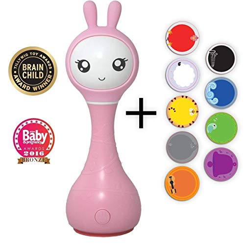 Alilo Smart Bunny (Sonajero Inteligente para Bebés) Baby Rattle Gift Media Player Shake & Tell - Fuscia