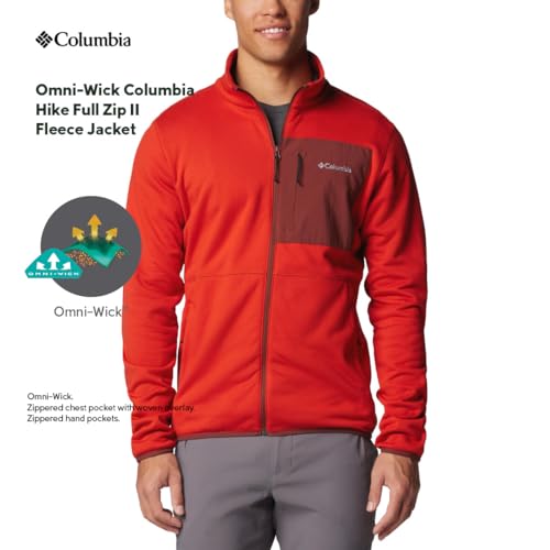 Image of Columbia Men Polyester Standard Length Omni-Wick Hike II Hiking and Trekking Jacket