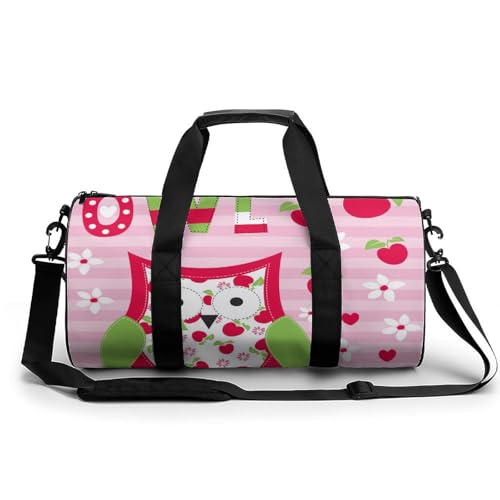 Sac de voyage weekend Chouette Cerise pour camping et randonnée