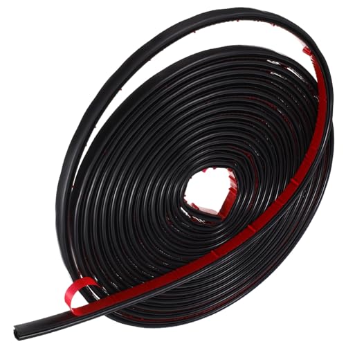 Alipis Black Door Sealing Strip Weatherproof Strip for Windows Doors Soundproofing Sealant Self Adhesive 6m