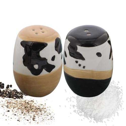 The Bridge Collection Ceramic Country Cow Salt & Pepper Shakers Set