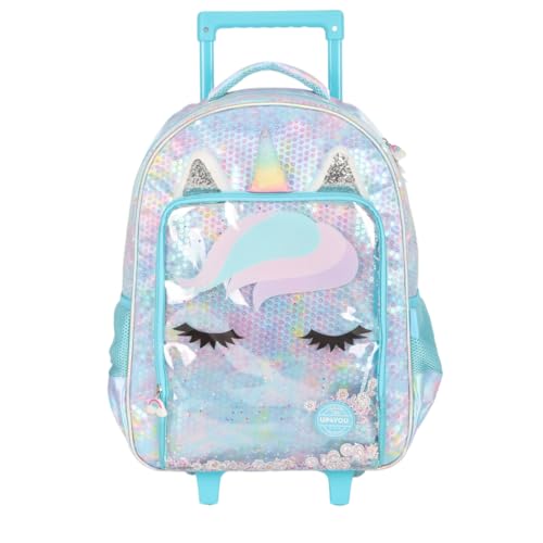 Mochila com Rodinhas Unicórnio Azul Up4You IC41092UP 2025