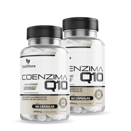 Kit Com 02 - Coenzima Q10 (200mg P/Porção) 60 Cápsulas TuttiFlora