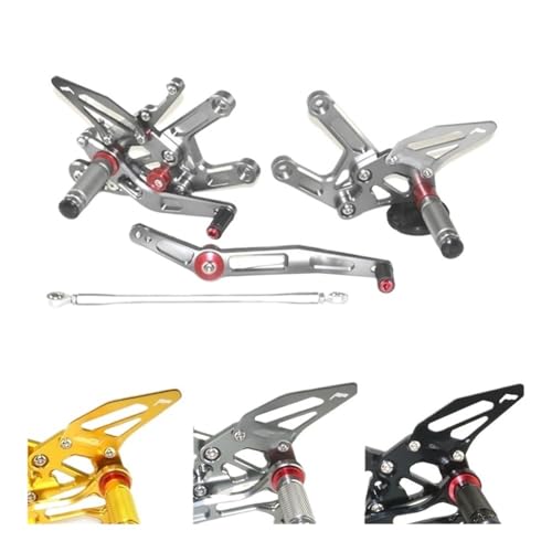Repose-Pieds pour Moto R6 2006-2016 Commandes Arrière Réglables CNC Aluminium