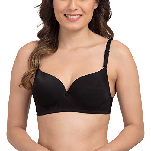 Image of Tweens - Heavily Padded Semi Push-Up Bra - Polyamide Fabric - 3 /4th Coverage, Wireless, Multiway Straps, Seamless - Everyday T-Shirt Bra