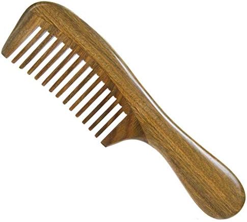 Handmade Hairbrush Professional Sandalwood Comb Natural Peach Combs Hair Brush Wide Tooth No-static Massage Wooden Hair Comb