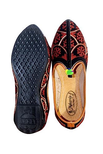 Shadegarnet Enterprises Punjabi Jutti Men Leather, Men's Ethnic Footwear Perfect for Men's Casual, Ethnic Wear DXYM-7910
