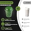 Inground Worm Composter, 2-Pack 8L (2.11Gal) Warm Farm, Outdoor Worm Compost Bin for Garden Beds & Home Use, Vermicomposting Bin for Beginners (9.5x9.5x10.8Inch), Green