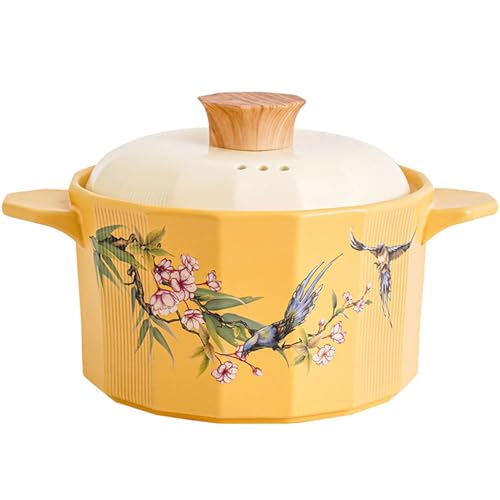 Olla de cerámica for cocinar, cacerolas, olla for sopa, barro con tapa, for asa y, ollas antiadherentes