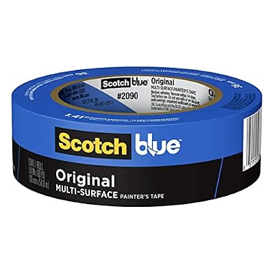 ScotchBlue Original Multi-Surface Painter's Tape, Blue, Paint Tape Protects Surfaces and Removes Easily, Multi-Surface Painting Tape for Indoor and Outdoor Use, 1.41 Inches x 60 Yards, 1 Rolls