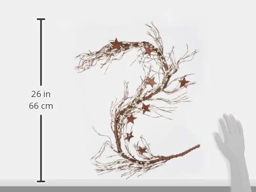 CWI Gifts Pip Berry and Star Garland, 40-Inch, Ivory Vanilla (FT2979IA) - Image 2