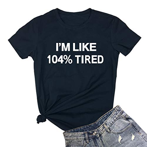 BLACKOO Teen Girl Funny T Shirts Women Cute Tops Junior Graphic Tee Black Small