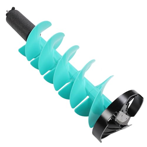 Barrena para Taladro de Hielo, Excavadoras de 8 Pulgadas, Broca de Barrena, Cuchillas de Carburo Cementado Resistentes Al Impacto y Al óxido para Aguas Profundas