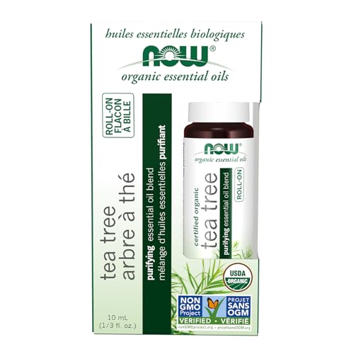 NOW Essential Oils Essential Oil Roll-On, Tea Tree - 10 ml.