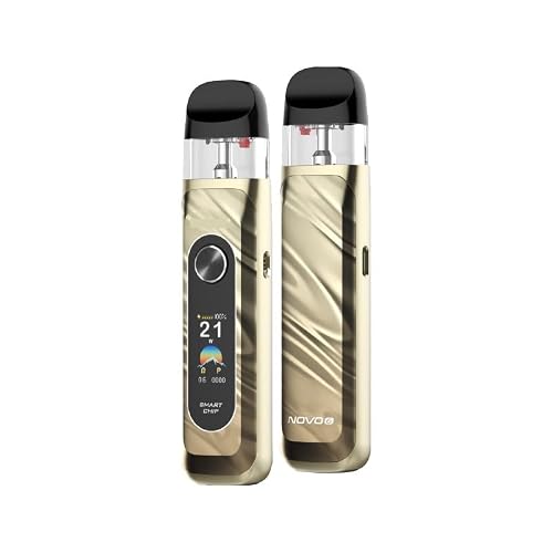 �X���b�N NOVO 6 Pod �d�q�^�o�R �{�� �m�{�U�|�b�h 1700mAh ��e�ʃo�b�e���[ 5?40W�Ϗo�� 0.96�C���`TFT���� 3ml MTL/RDL�Ή� Type-C�[�d (Gold)