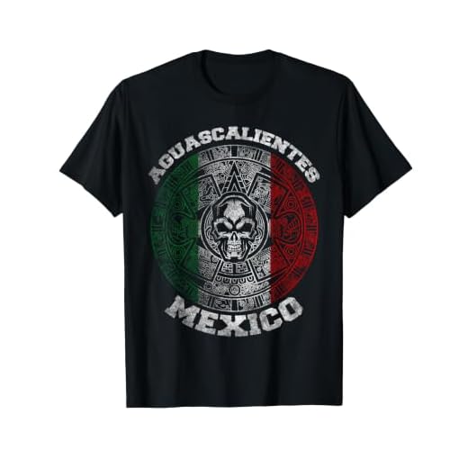 Aguascalientes Aztec Mayan Calendar Skull Mexico Pride T-Shirt