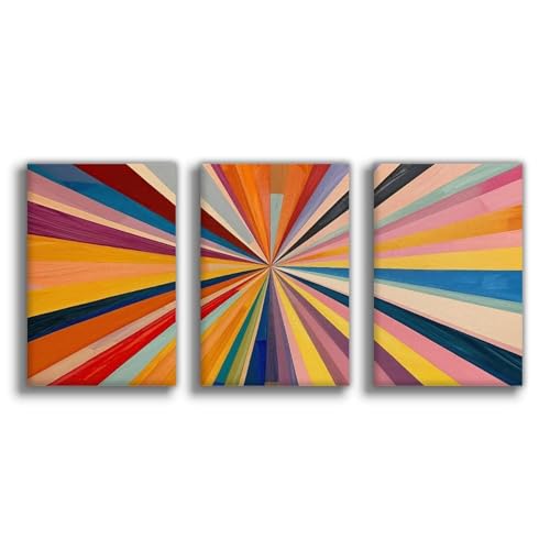 Poster sur toile aux couleurs vives 50x75 cm grand tableau mural moderne de salon