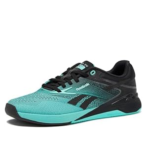 Reebok Women’s Nano X5 Sneakers, Cross Training Gym Walking Shoes, Ai Aqua/Black, 3 UK