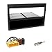Produktbild 1-DIN Blende Einbaurahmen Radioblende mit Ablagefach schwarz + ISO Radio Adapter mit Antennenadapter für Mazda MX-5 (NB) 2000-2005 / Mazda 323 (BJ) 2000-2003 / Mazda 626 (GF/GW) 2000-2002