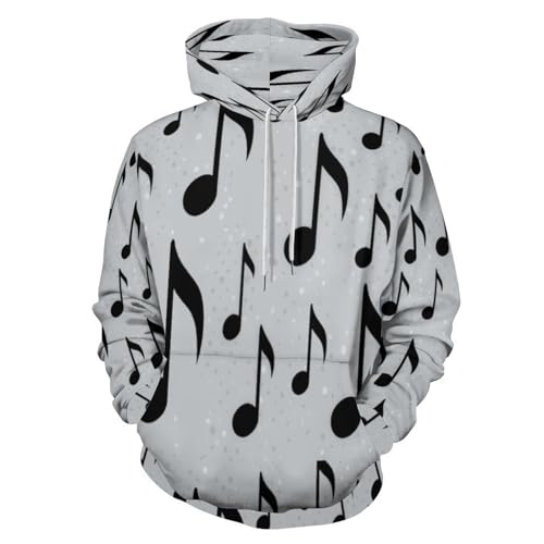 Sweat homme musique imprimé 3D idéal pour vos soirées casual et fêtes entre amis