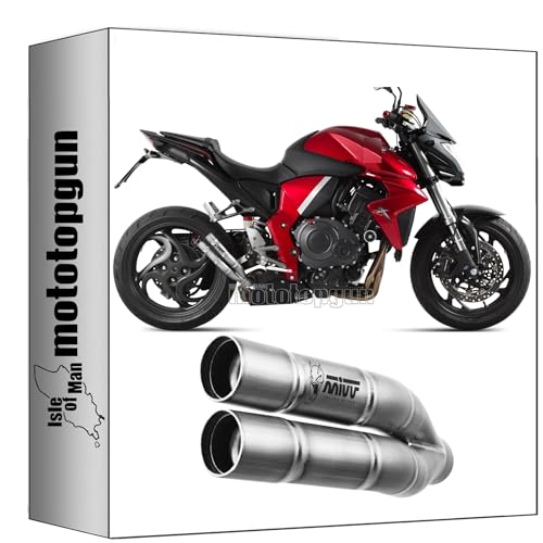 2 Anni di garanzia mivv scarico omologato cat-oem double gun inox compatibile con honda cb 1000 r 2008 2009 2010 2011 2012 2013 2014 2015 2016 2017 mototopgun