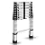 findmall Aluminum Telescopic Extension Ladder Folding Step One-Button Inward Sliding Retraction 10.5FT / 3.2M 12.5FT / 3.8M 14.5FT / 4.4M Multi-Use Non-Slip (12.5FT / 3.8M)