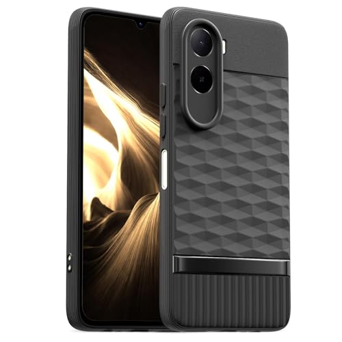 Image of Shockproof Case Compatible with Poco C85x 5G / Mi Redmi A7 Pro 5G | Full Camera Protection | TPU Flexible Back Cover for Poco C85x 5G / Mi Redmi A7 Pro 5G (Matte Black)