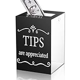 Koolenry Trinkgeldbehälter Aus Acryl für Restaurant-Spenden, Vorschlagsbox, Spendengeld-Aufbewahrungsbehälter, Tombola-Kasse
