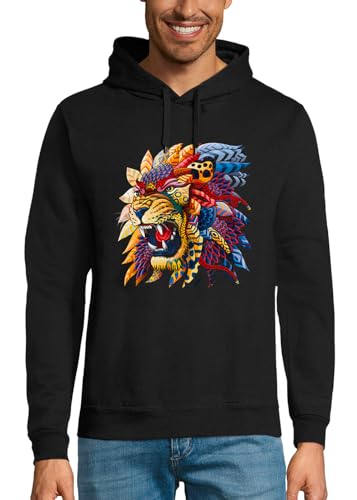 Sweat à capuche tête de lion pour homme adepte de mode originale