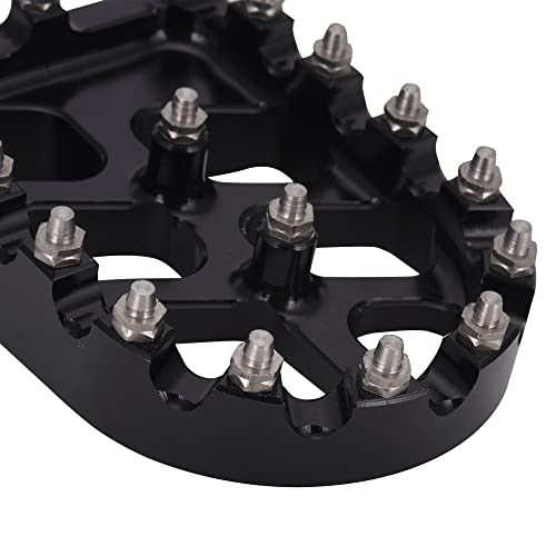 Image of AnXin Dirt Bike Foot Pegs Motorcycle Footpegs Foot Pedals Rests CNC for KLX 110 KLX110 2002-2023 KLX110L 2010-2023 KX60 1998-2003 Pit Bike Black