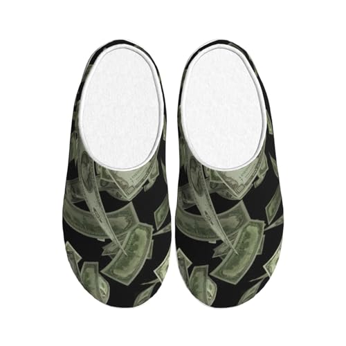 Chaussons d'intérieur et d'extérieur avec motif dollar slippers élégants semelle TPR