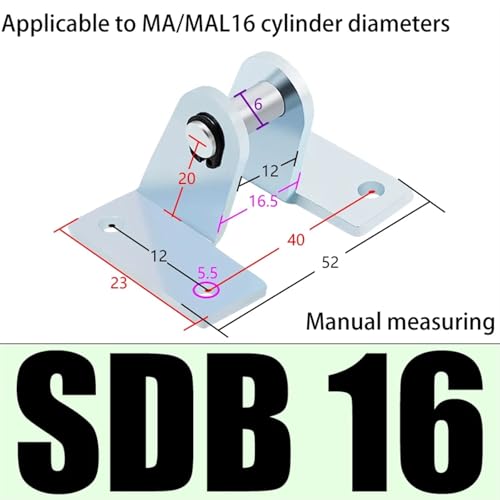 Support de fixation SDB16 pour mini vérin pneumatique MA MAL