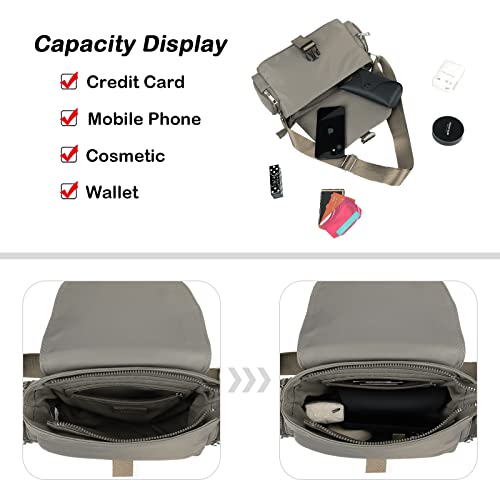 Lightweight Nylon Crossbody Bag,Sporty Shoulder Bags, Small Travel Bag,Anti Theft Travel Purse,Adjustable Strap3