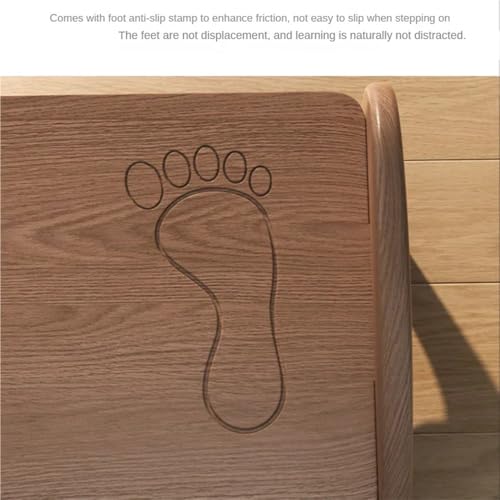 Reposapiés de madera multifuncional, altamente ergonómico, antideslizante, para uso en la oficina, silla enana, mejora la comodidad y la relajación, adecuado para apoyar el uso de escritorio de