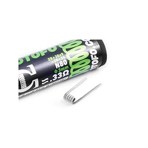 Pack de 10 bobinas Marco de Grapas Clapton Ni80 (28+38x9+28+36) Wotofo