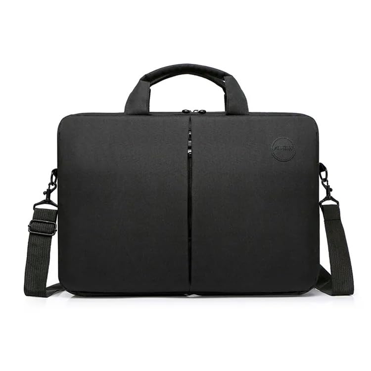 Sac à main pour ordinateur portable 15.6 Pouces noir en tissu 36x26x5 cm