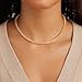 Gold Cuban Chain Necklace for Women,14K Gold Plated Dainty Chunky Necklace Adjustable Cuban Link Chain Choker Necklace for Women Trendy Fashion Jewelry Best Gifts for Birthday Christmas Thanksgiving