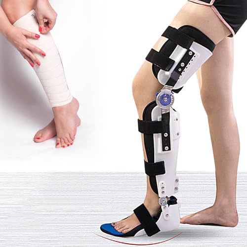 Rodillera Con Bisagras De Rom Ajustable, Rodillera Fija Para ArticulacióN De Rodilla, Rodillera Completa, Inmovilizador De Soporte De Rodilla Ajustable, Soporte