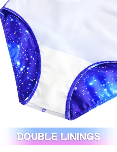 Image of Girls Swimsuits Back Cutout Bathing Suits for Girls 6-14 Removable Chest Pad Quick Dry for Swim Team Beach Pool