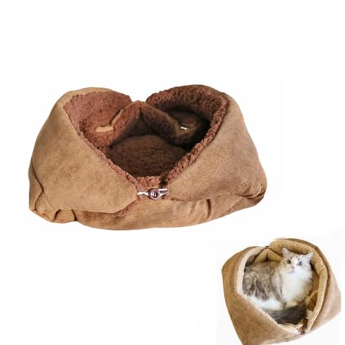 ペットベッド 猫ベッド・犬ベッド兼用 2025 新型 4WAY 切替可能 両面使用対応 ブランケット付き寝袋機能 折りたたみ可能 ふわふわもこもこ 厚手柔らかい オールシーズン兼用 冬用寒さ対策最適 洗濯可能 滑り止め底 小型犬 子犬 子猫 中型猫犬 高齢