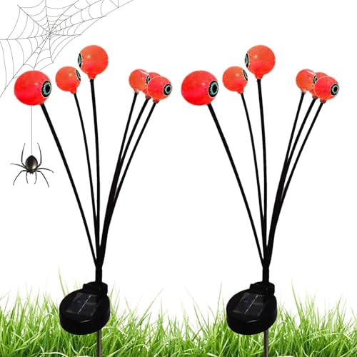 Lumières de globe oculaire d'Halloween pour une décoration de jardin oscillante - 7