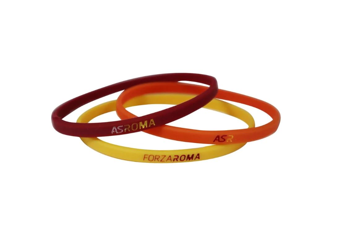 Set 3 Braccialetti ROMA UFFICIALE Bracciali Braccialetto Ufficiali in silicone SET3BRRM1306
