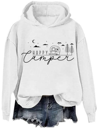 Happy Camper Hoodie,Happy Camper Sweatshirt,Camper Hoodie,Camper Sweatshirt,Women's Men's Same Style2