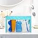 Cambond Clear Makeup Bags, Waterproof TSA Approved Toiletry Bag for Travel, Clear Cosmetics Bag for Vacation, Bathroom and Organizing, Clear Pencil Case Stationary Organizer (4 Pack)
