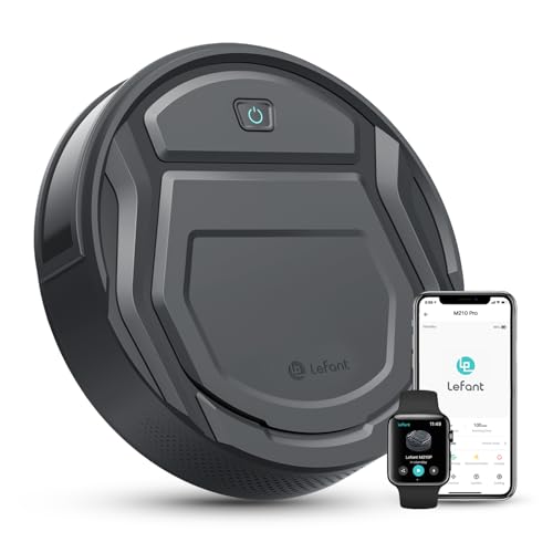 LEFANT M210G Staubsauger Roboter,Saugroboter,2200 Pa Saugkraft,Automatisches Andocken,Vermeiden von Hindernissen,HEPA-Filtration,Anti-Tangle,Aufsaugen von Tierhaaren,ideal für Tierhaare,Böden,Teppiche