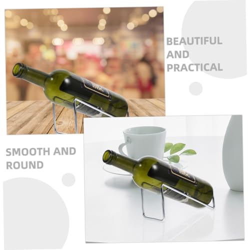 Soporte para botella de vino de hierro minimalista 2 pcs miniatura 3