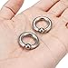 Ocptiy 4G Titanium Septum Ring Medical Implant Gauges Tunnel Plug Earring stretching kit Hypoallergenic Captive Bead Large Wide Septum Nose Lip Ring Lobe Hoop Earring Piercing Jewelry Women Men 16mm