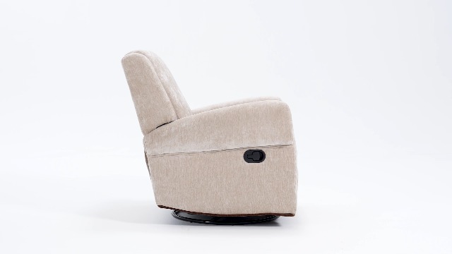 Sillón Plegable Chenille Blanco miniatura 7