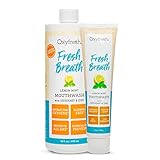 Oxyfresh Premium Fresh Breath Lemon Mint Mouthwash 16 oz. + Bad Breath Lemon Mint Toothpaste 5oz. |...