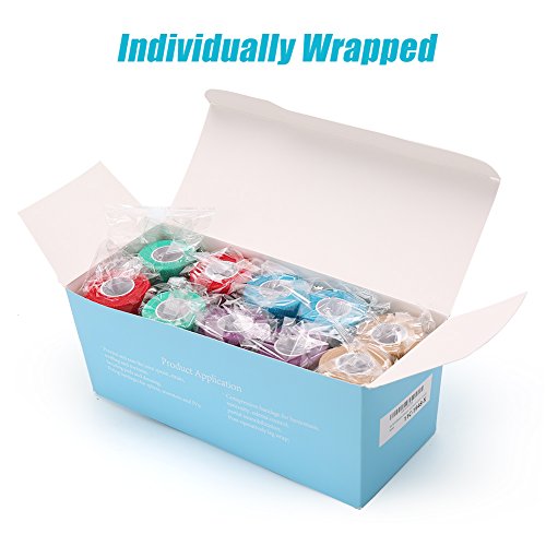 Lotfancy Vet Wrap, 4 Inch X 5 Yards, 10 Pack Self Adhesive Bandage Wrap, Non-Woven Cohesive Bandage, First Aid Tape For Horses Dogs Cats Elbow Ankle, Assorted Color #TOP5